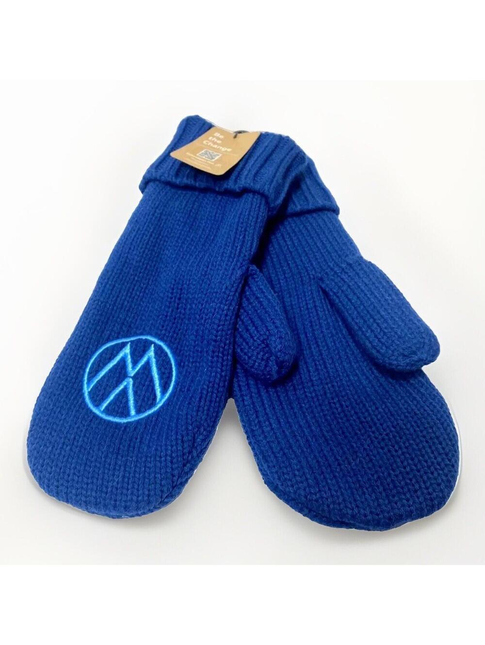 Volkswagen Logo Mittens Navy Blue 70th Anniversary Car Gloves, Brand New Gift